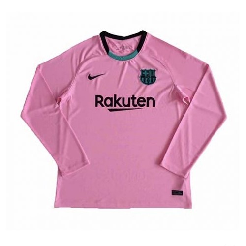 Tailandia Camiseta Barcelona 3ª ML 2020-2021 Rosa